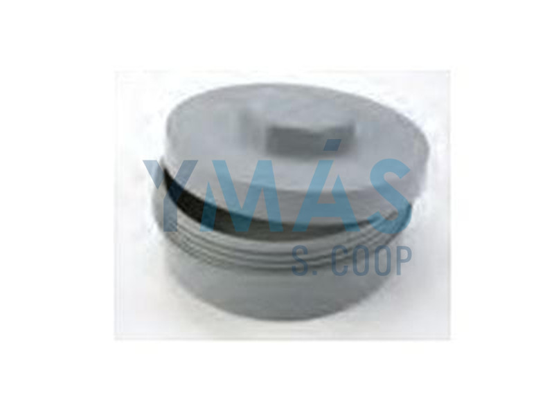 TAPON ENCOLAR MACHO 110MM CON ROSCA PVC EVACUACION