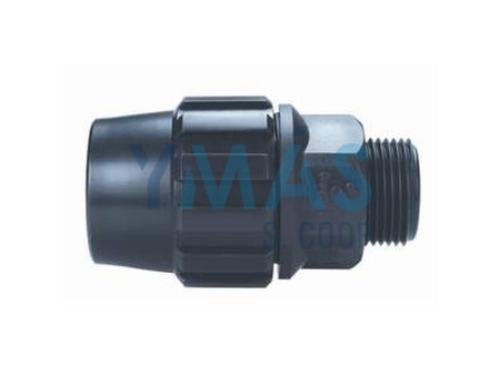 ENLACE FITTING ROSCA MACHO 25 MM X 3/4" POLIETILENO