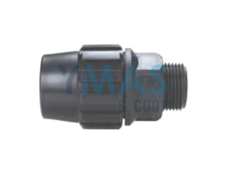 ENLACE FITTING ROSCA MACHO 90 MM X 3" POLIETILENO